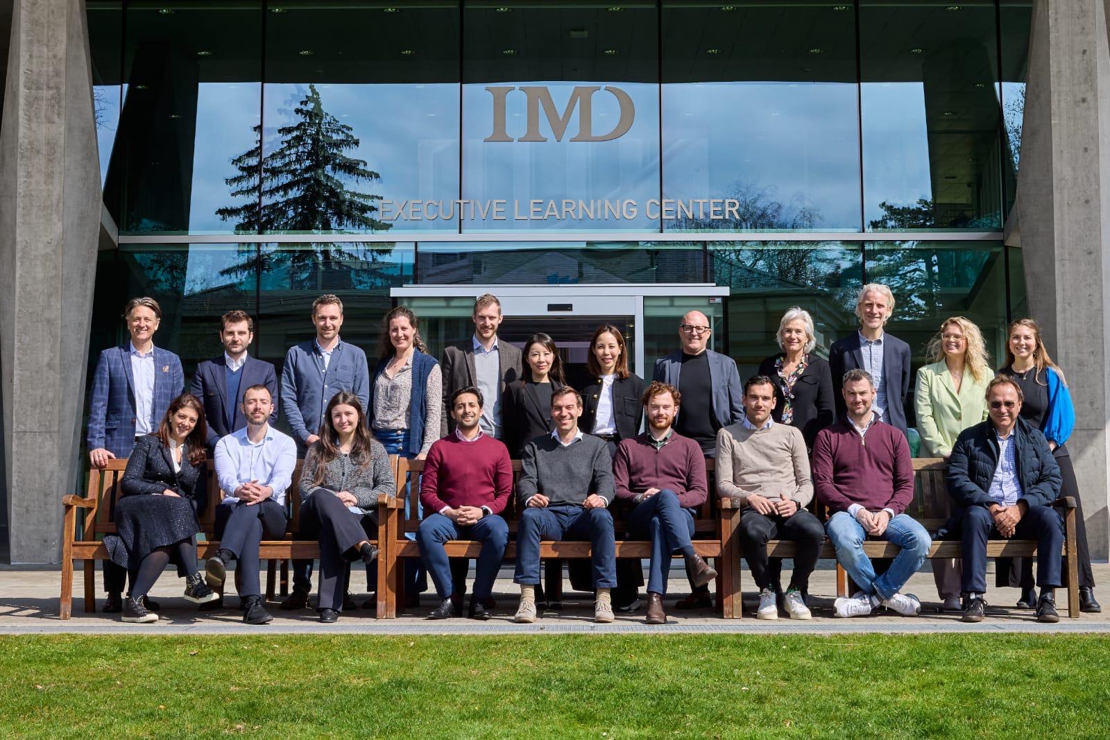 Victor Grămadă with fellow participants at IMD Executive Learning Center during the Leading your Family Business Program
